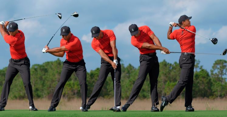 un joueur de golf